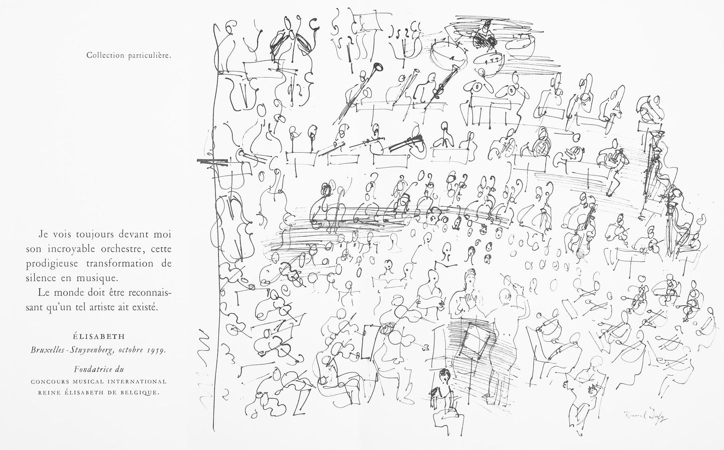 Raoul Dufy, Dessin, Lettre Mon Peintre Raoul Dufy, Lithograph