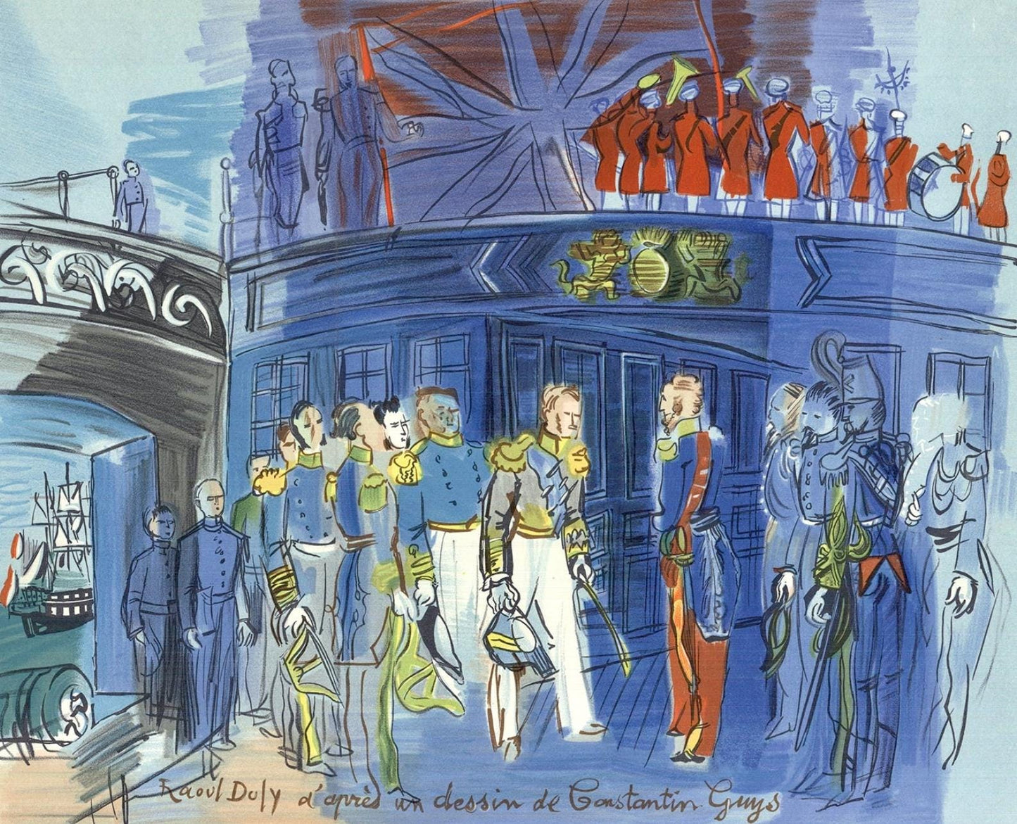 Raoul Dufy, Le Prince De Joinville Reu Bord D'Une Fregate Anglaise, Lettre Mon Peintre Raoul Dufy,