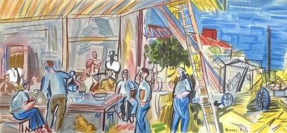Raoul Dufy, Les Moissonneurs, Lettre Mon Peintre Raoul Dufy, Lithograph