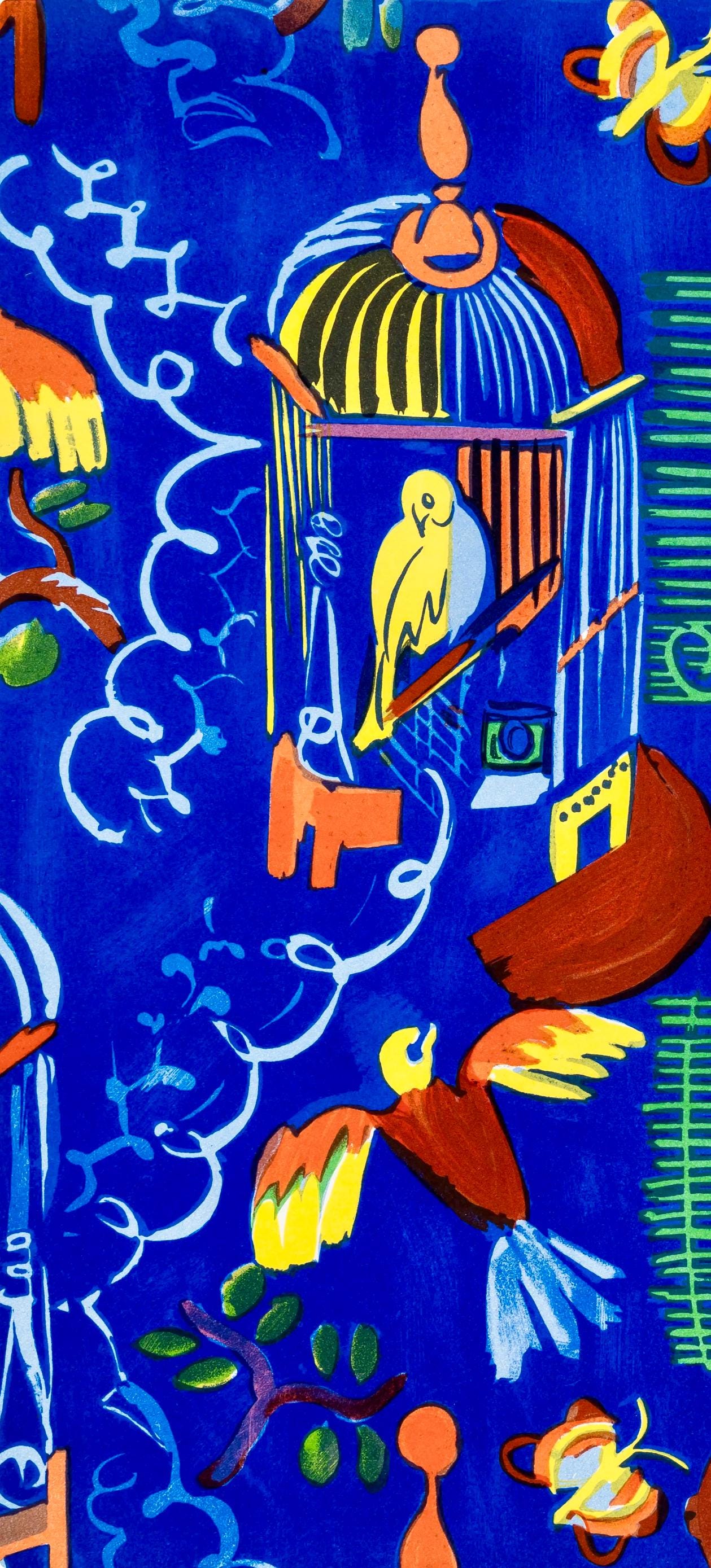 Raoul Dufy, Les Oiseaux, Lettre Mon Peintre Raoul Dufy, Lithograph