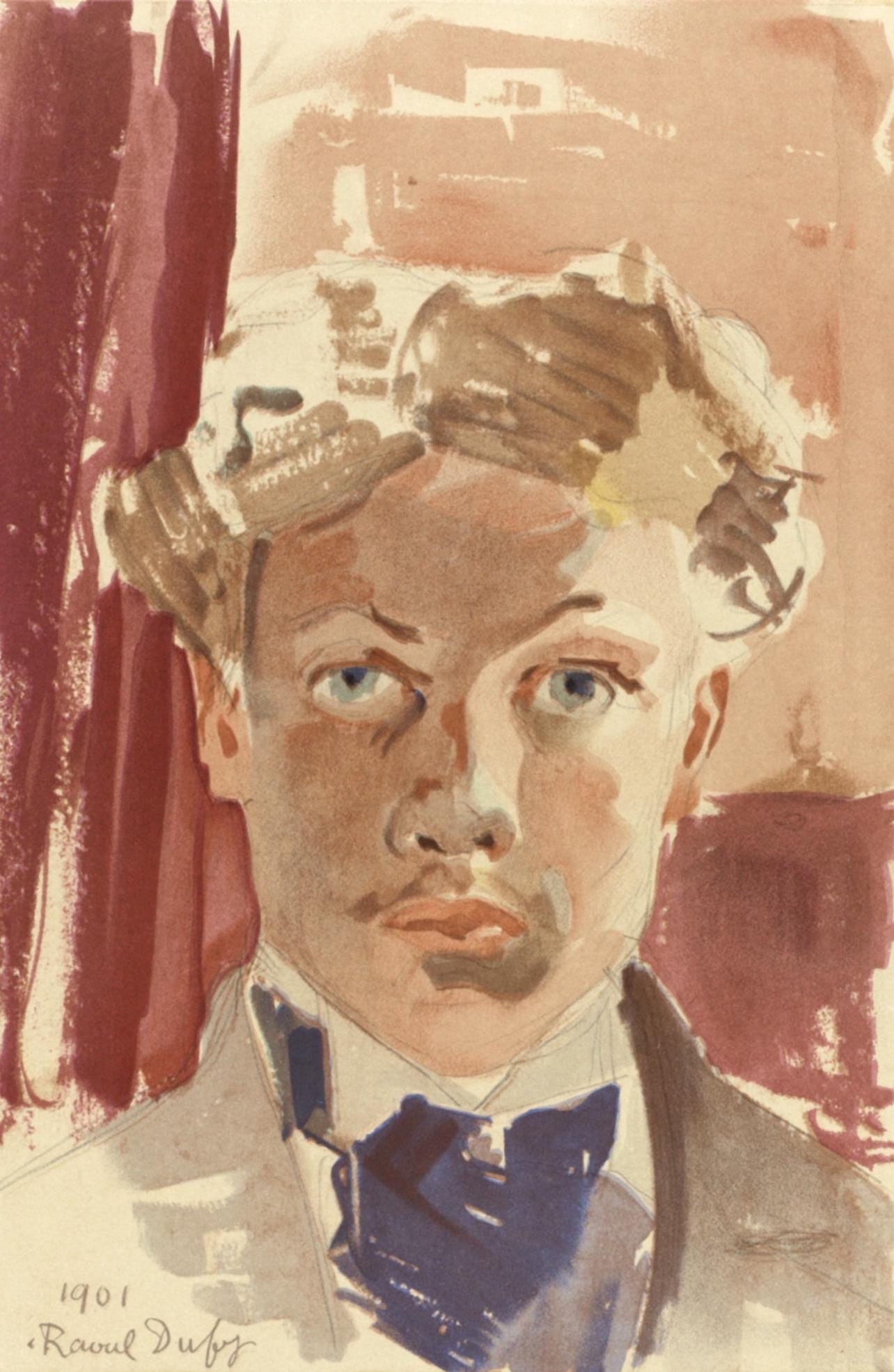 Raoul Dufy, Autoportrait, Lettre Mon Peintre Raoul Dufy, Lithograph