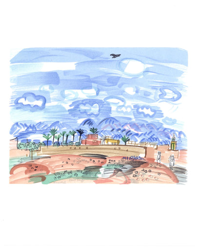 Raoul Dufy, Au Maroc, Lettre Mon Peintre Raoul Dufy, Lithograph