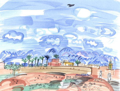 Raoul Dufy, Au Maroc, Lettre Mon Peintre Raoul Dufy, Lithograph