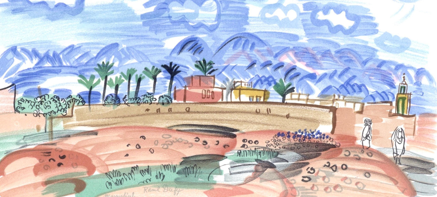 Raoul Dufy, Au Maroc, Lettre Mon Peintre Raoul Dufy, Lithograph