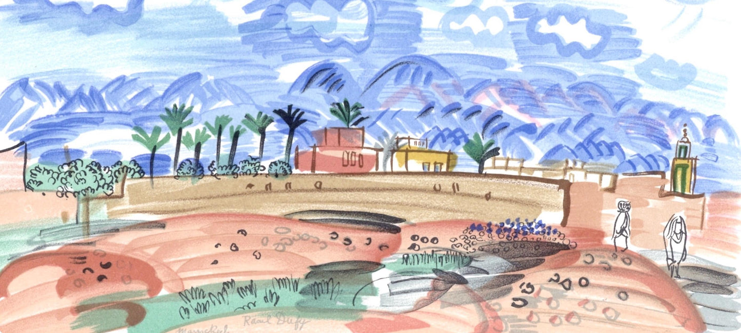 Raoul Dufy, Au Maroc, Lettre Mon Peintre Raoul Dufy, Lithograph