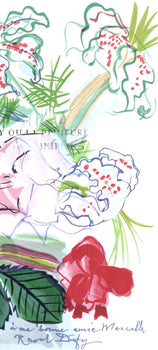 Raoul Dufy, Fleurs Peintes, Lettre Mon Peintre Raoul Dufy, Lithograph
