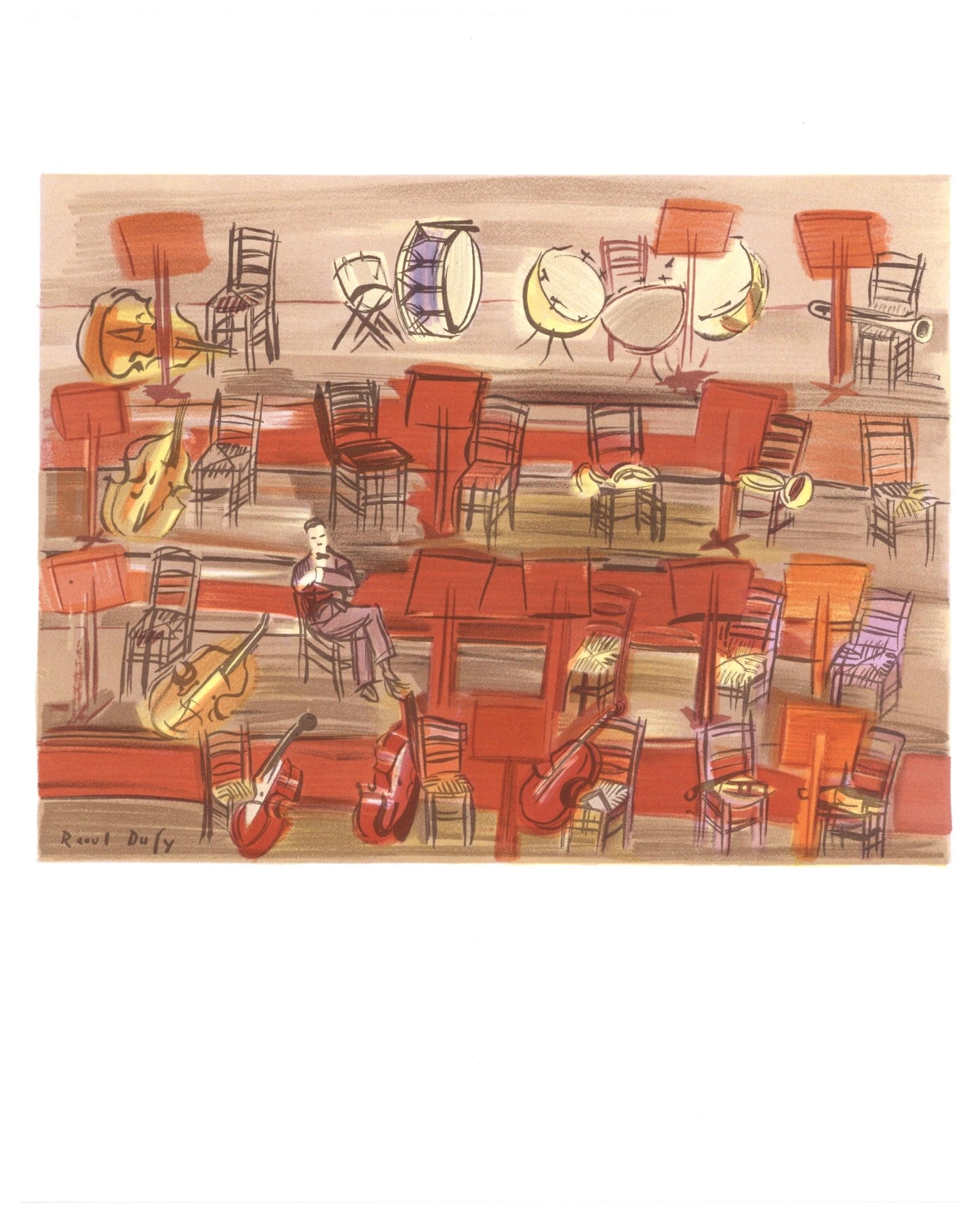 Raoul Dufy, L'Entracte, Lettre Mon Peintre Raoul Dufy, Lithograph