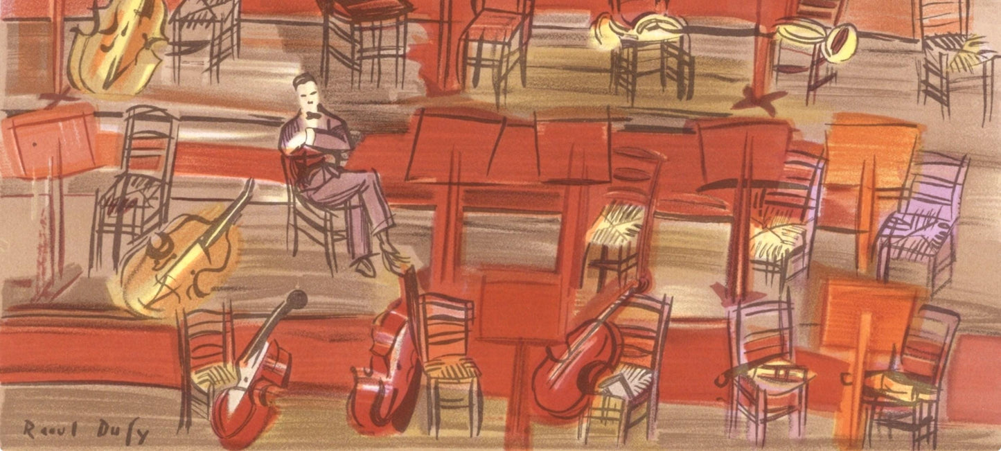 Raoul Dufy, L'Entracte, Lettre Mon Peintre Raoul Dufy, Lithograph