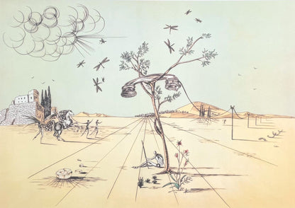 Salvador Dali, Tlphone Dsincarn, Signed, Offset Lithograph