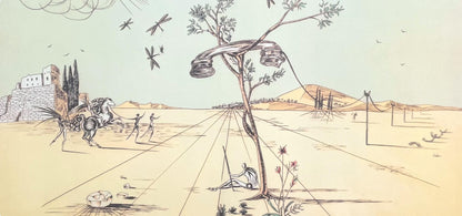 Salvador Dali, Tlphone Dsincarn, Signed, Offset Lithograph