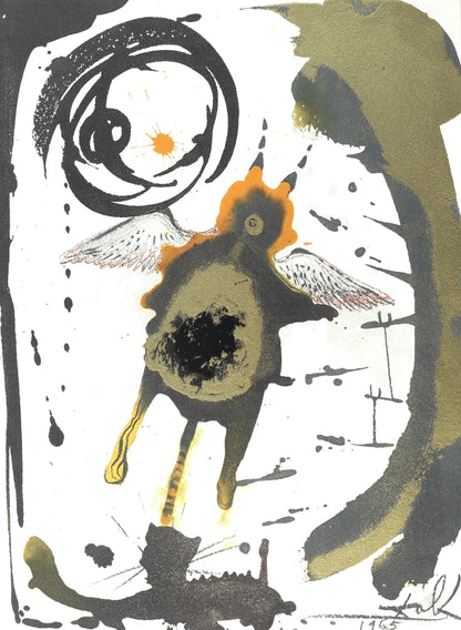 Salvador Dali, Composition (Michler/Lpsinger 1600; Field 69-3), Biblia Sacra, Lithograph