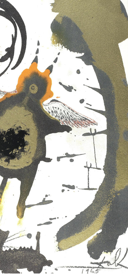 Salvador Dali, Composition (Michler/Lpsinger 1600; Field 69-3), Biblia Sacra, Lithograph