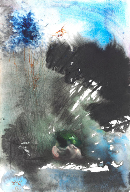 Salvador Dali, Composition (Michler/Lpsinger 1600; Field 69-3), Biblia Sacra, Lithograph