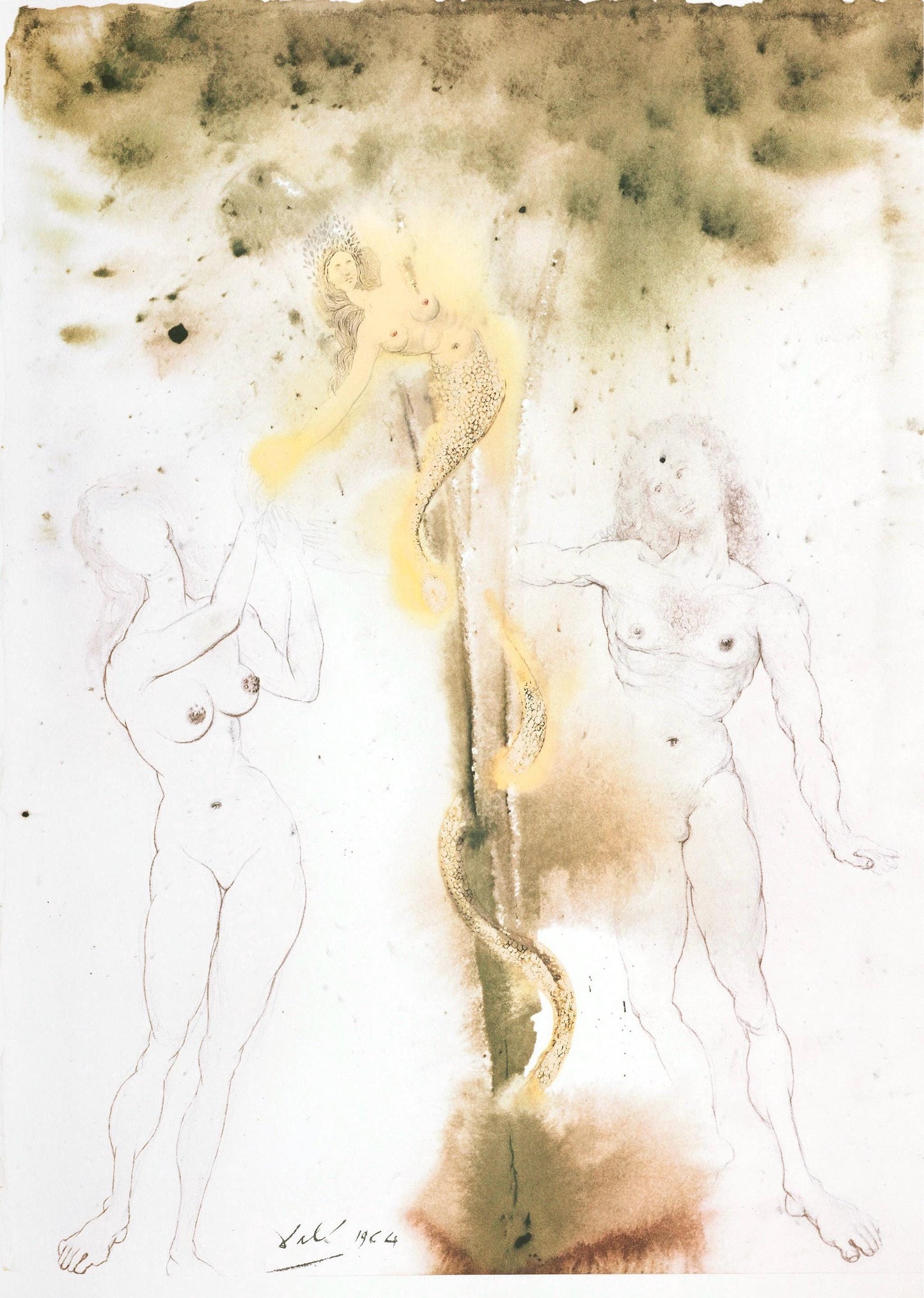 Salvador Dali, Composition (Michler/Lpsinger 1600; Field 69-3), Biblia Sacra, Lithograph