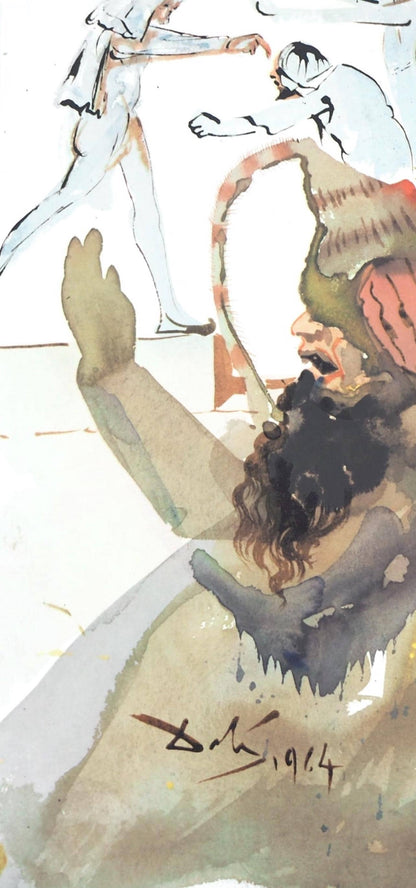 Salvador Dali, Composition (Michler/Lpsinger 1600; Field 69-3), Biblia Sacra, Lithograph