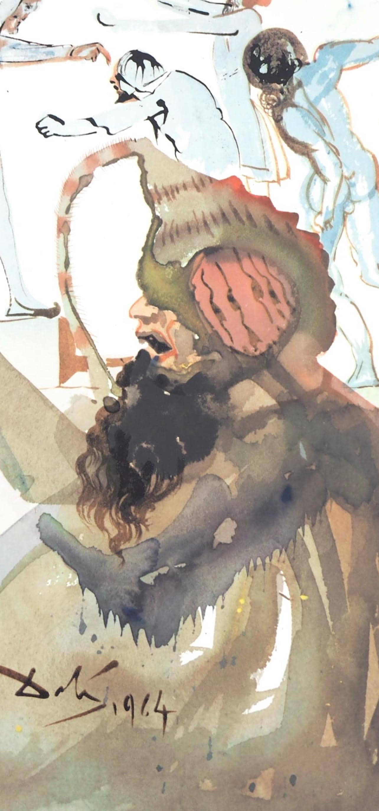 Salvador Dali, Composition (Michler/Lpsinger 1600; Field 69-3), Biblia Sacra, Lithograph