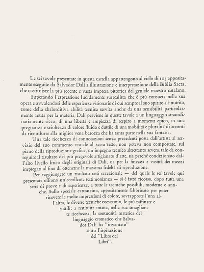 Salvador Dali, Composition (Michler/Lpsinger 1600; Field 69-3), Biblia Sacra, Lithograph