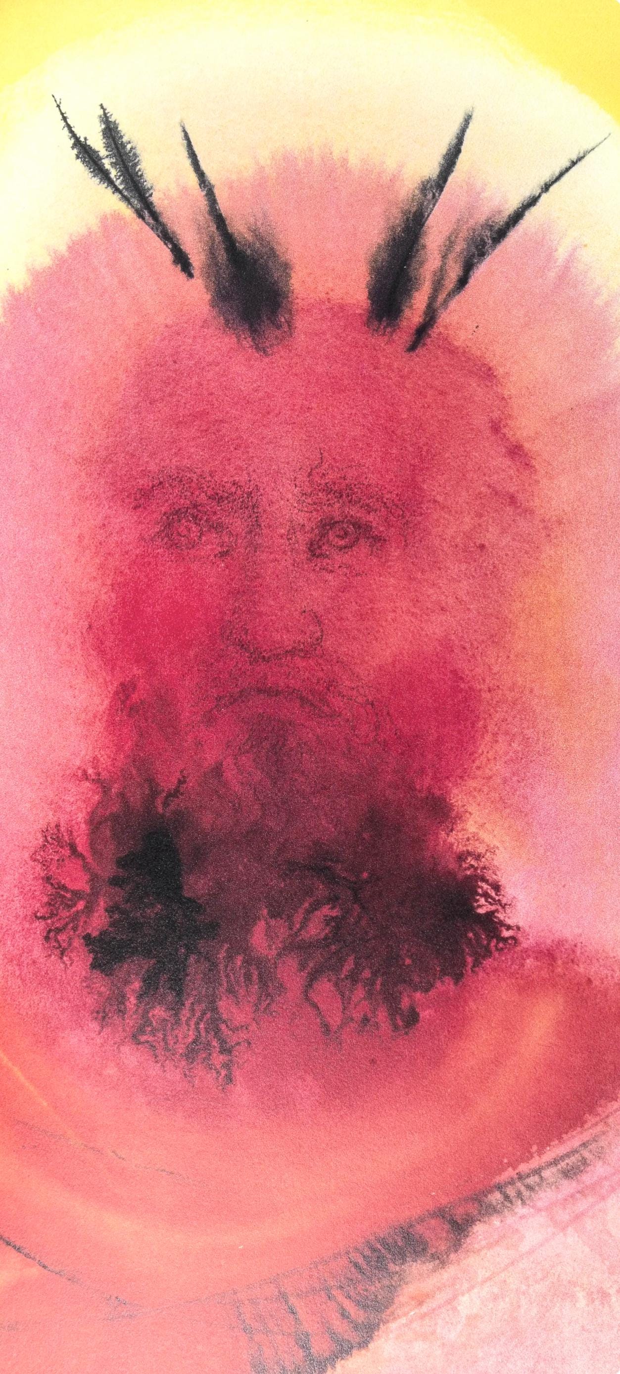 Salvador Dali, Composition (Michler/Lpsinger 1600; Field 69-3), Biblia Sacra, Lithograph