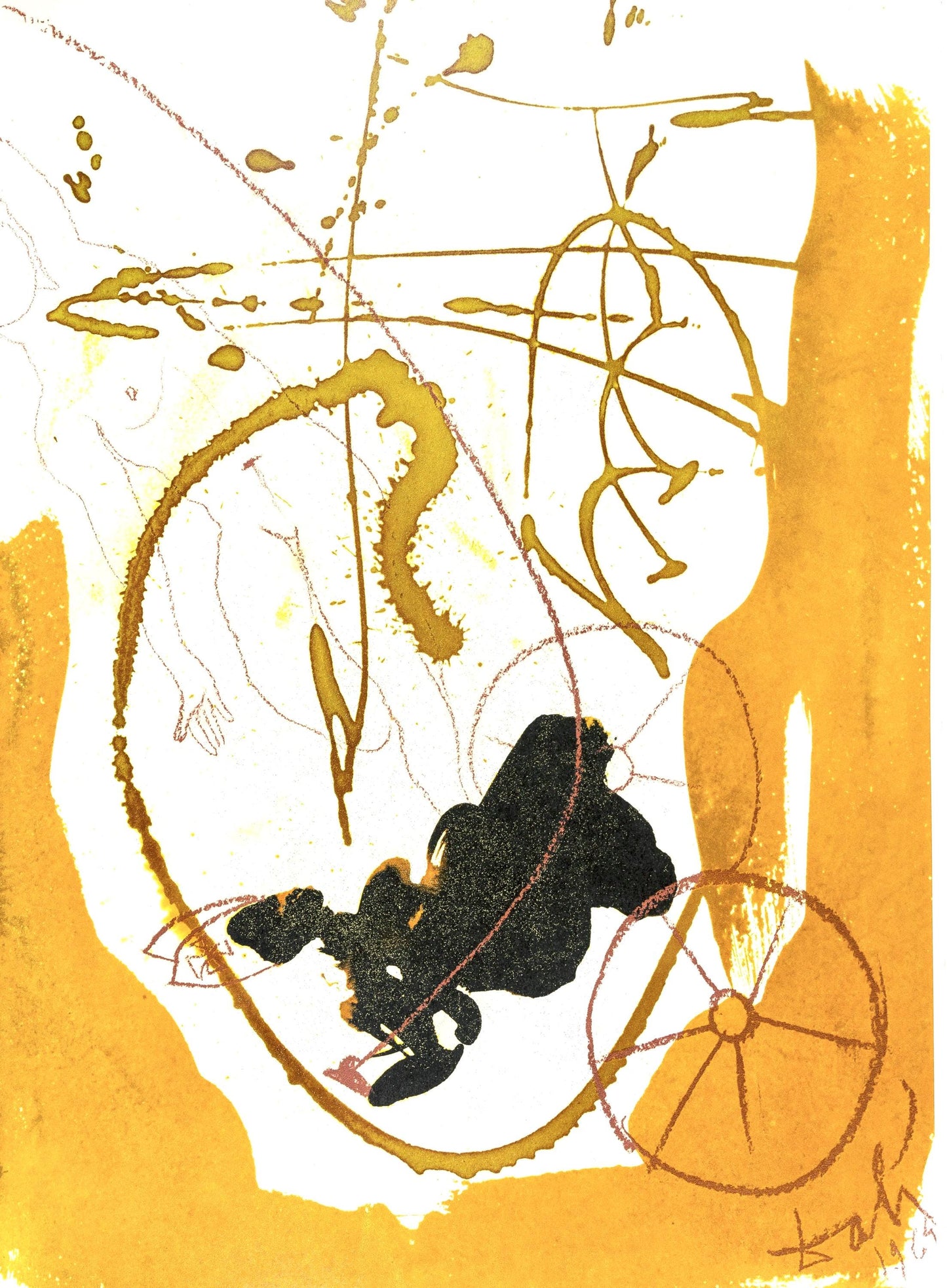 Salvador Dali, Composition (Michler/Lpsinger 1600; Field 69-3), Biblia Sacra, Lithograph