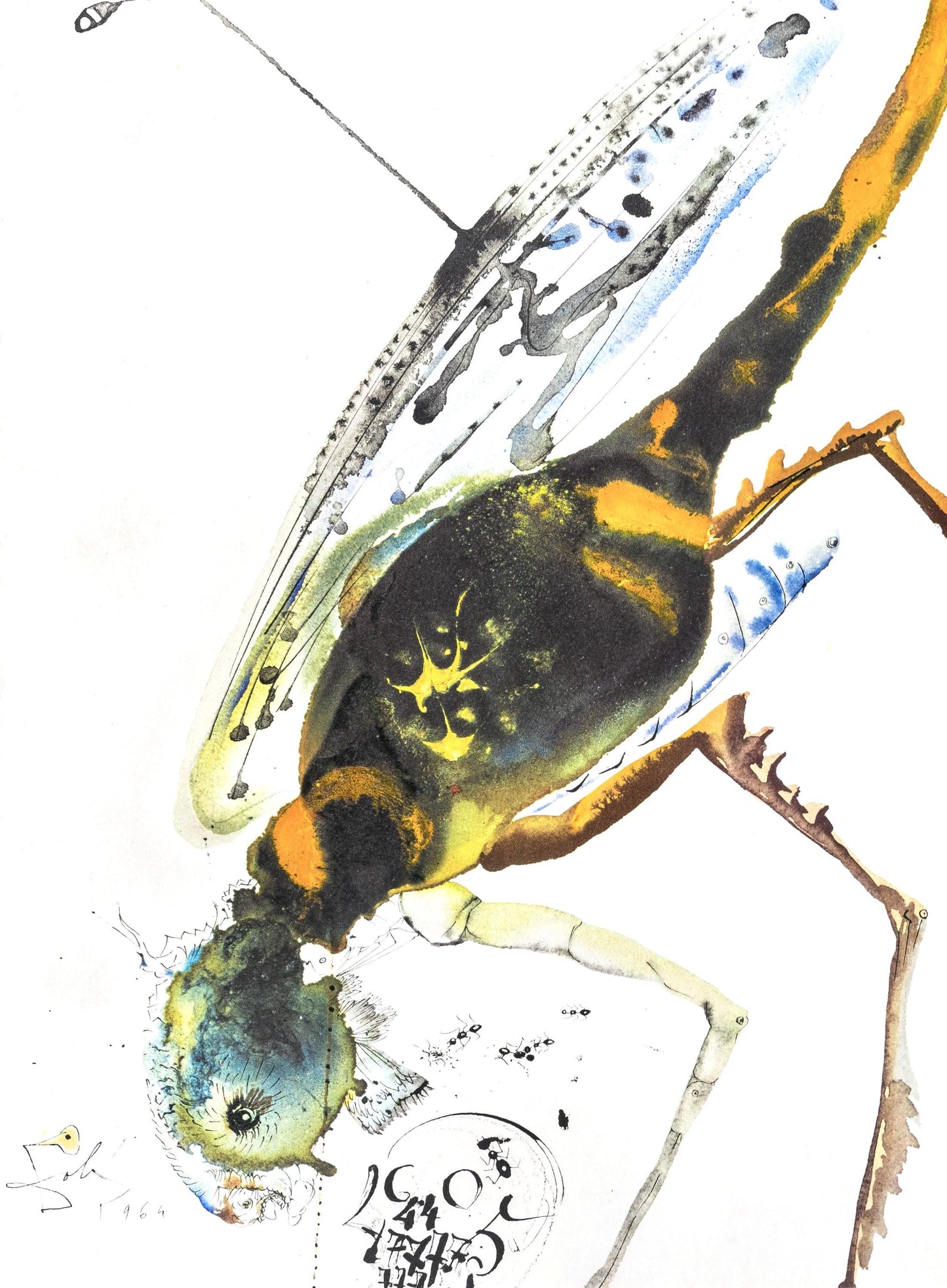 Salvador Dali, Composition (Michler/Lpsinger 1600; Field 69-3), Biblia Sacra, Lithograph