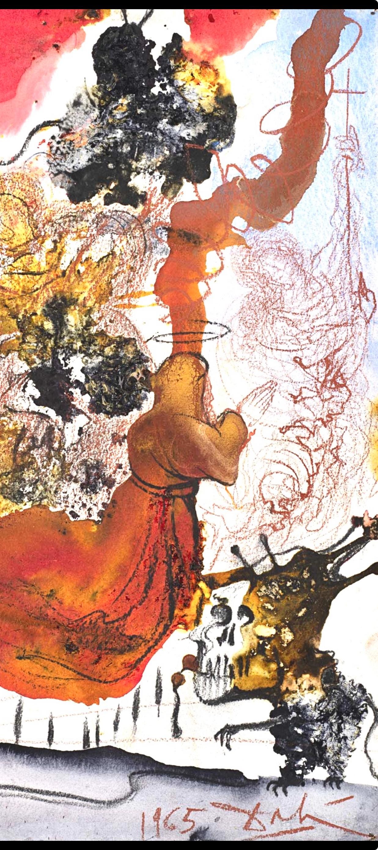 Salvador Dali, Composition (Michler/Lpsinger 1600; Field 69-3), Biblia Sacra, Lithograph
