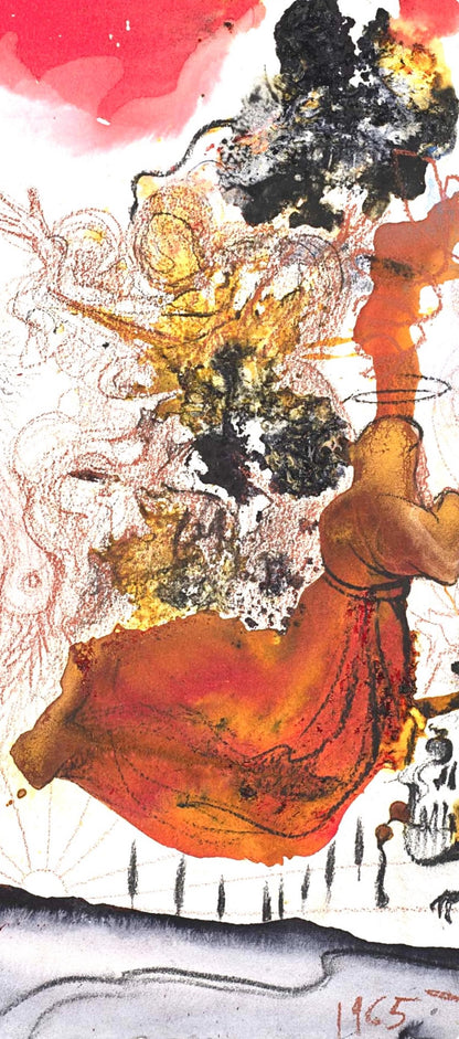 Salvador Dali, Composition (Michler/Lpsinger 1600; Field 69-3), Biblia Sacra, Lithograph