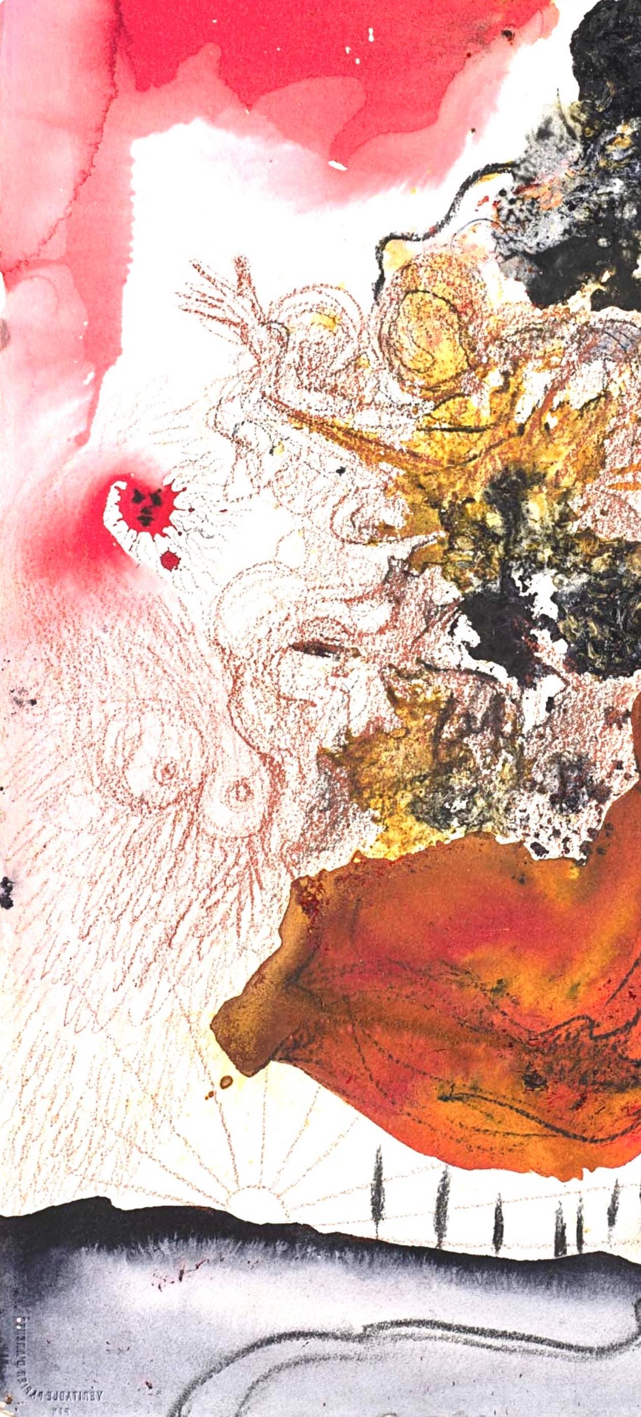 Salvador Dali, Composition (Michler/Lpsinger 1600; Field 69-3), Biblia Sacra, Lithograph