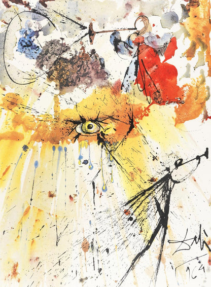 Salvador Dali, Composition (Michler/Lpsinger 1600; Field 69-3), Biblia Sacra, Lithograph