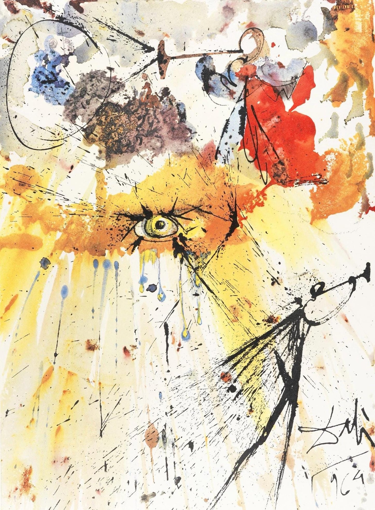 Salvador Dali, Composition (Michler/Lpsinger 1600; Field 69-3), Biblia Sacra, Lithograph