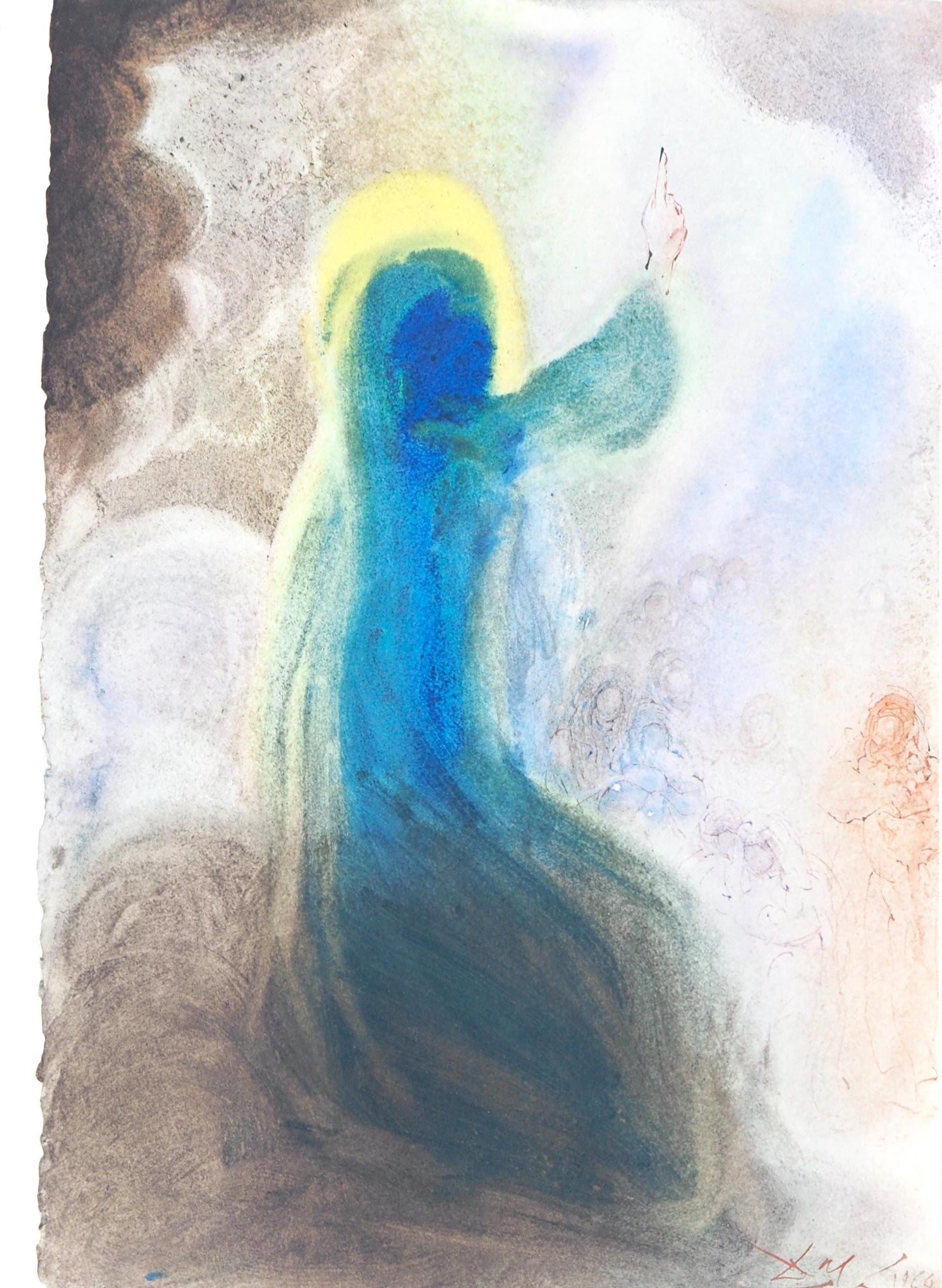 Salvador Dali, Composition (Michler/Lpsinger 1600; Field 69-3), Biblia Sacra, Lithograph