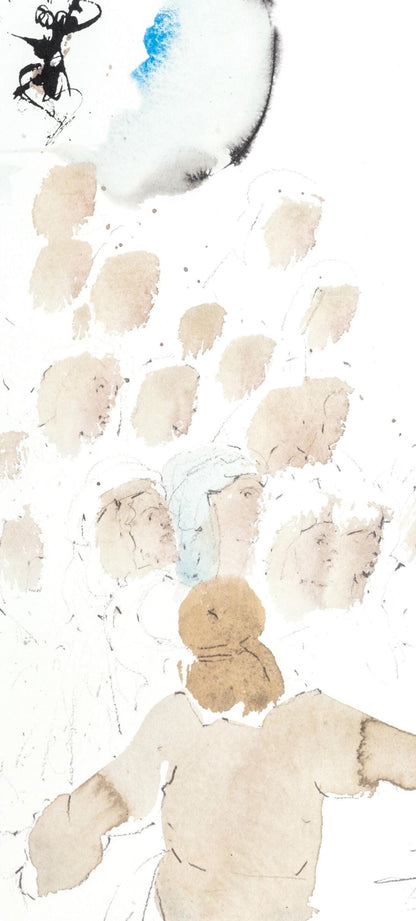 Salvador Dali, Composition (Michler/Lpsinger 1600; Field 69-3), Biblia Sacra, Lithograph