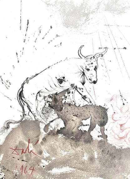 Salvador Dali, Composition (Michler/Lpsinger 1600; Field 69-3), Biblia Sacra, Lithograph