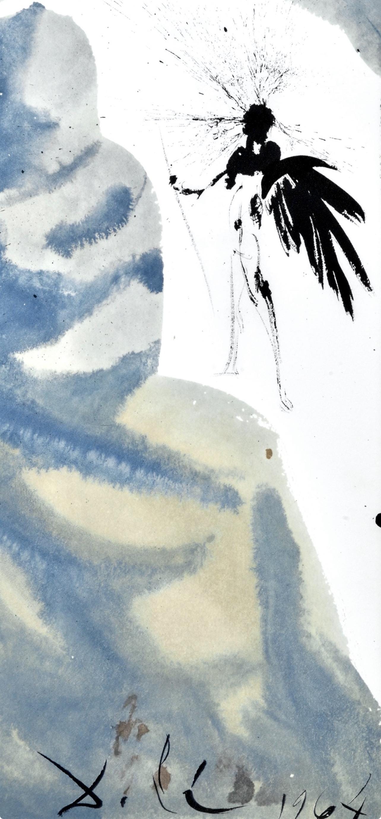 Salvador Dali, Composition (Michler/Lpsinger 1600; Field 69-3), Biblia Sacra, Lithograph