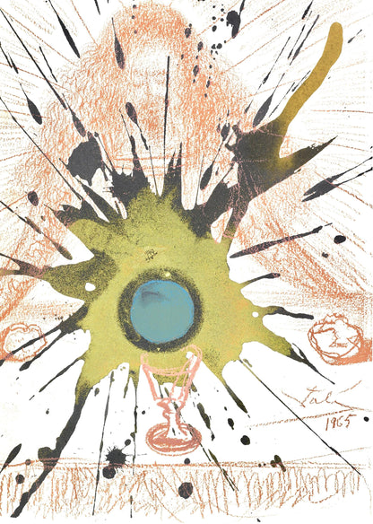 Salvador Dali, Composition (Michler/Lpsinger 1600; Field 69-3), Biblia Sacra, Lithograph