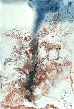 Salvador Dali, Composition (Michler/Lpsinger 1600; Field 69-3), Biblia Sacra, Lithograph