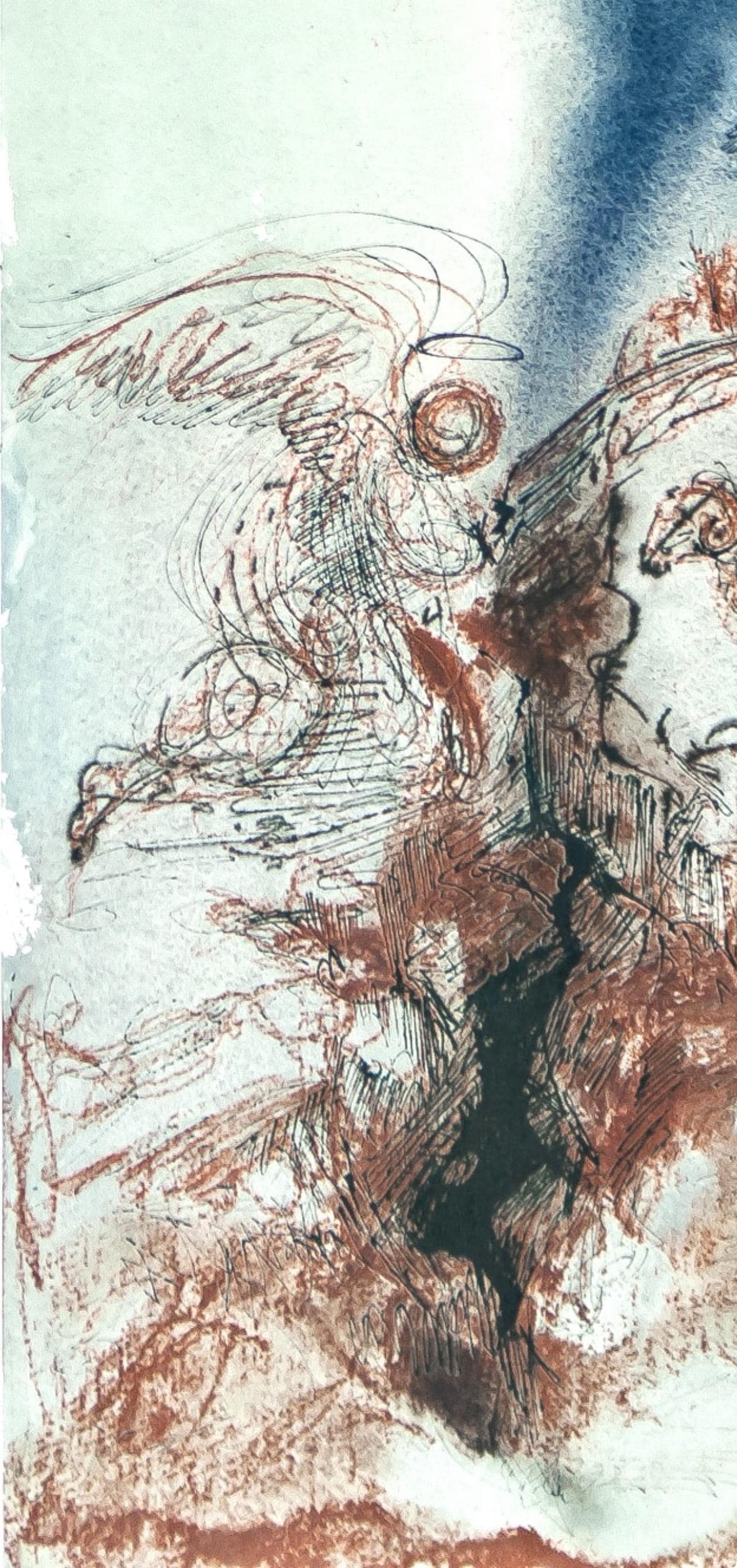 Salvador Dali, Composition (Michler/Lpsinger 1600; Field 69-3), Biblia Sacra, Lithograph