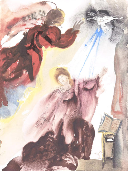 Salvador Dali, Composition (Michler/Lpsinger 1600; Field 69-3), Biblia Sacra, Lithograph