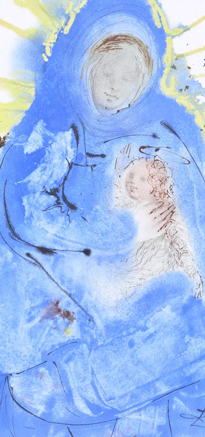 Salvador Dali, Composition (Michler/Lpsinger 1600; Field 69-3), Biblia Sacra, Lithograph