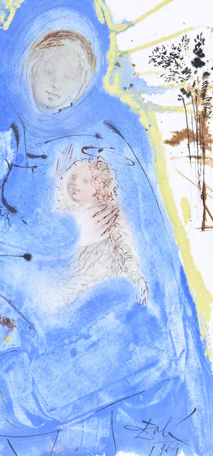 Salvador Dali, Composition (Michler/Lpsinger 1600; Field 69-3), Biblia Sacra, Lithograph