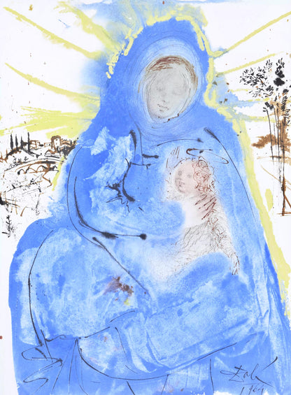 Salvador Dali, Composition (Michler/Lpsinger 1600; Field 69-3), Biblia Sacra, Lithograph