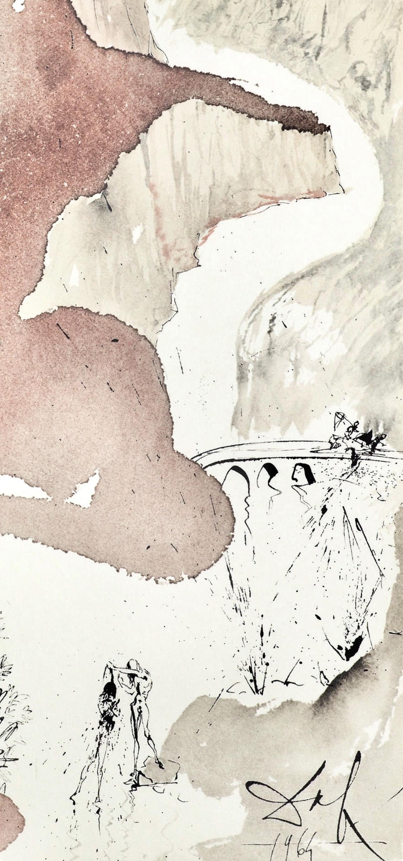 Salvador Dali, Composition (Michler/Lpsinger 1600; Field 69-3), Biblia Sacra, Lithograph