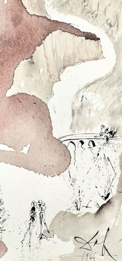 Salvador Dali, Composition (Michler/Lpsinger 1600; Field 69-3), Biblia Sacra, Lithograph