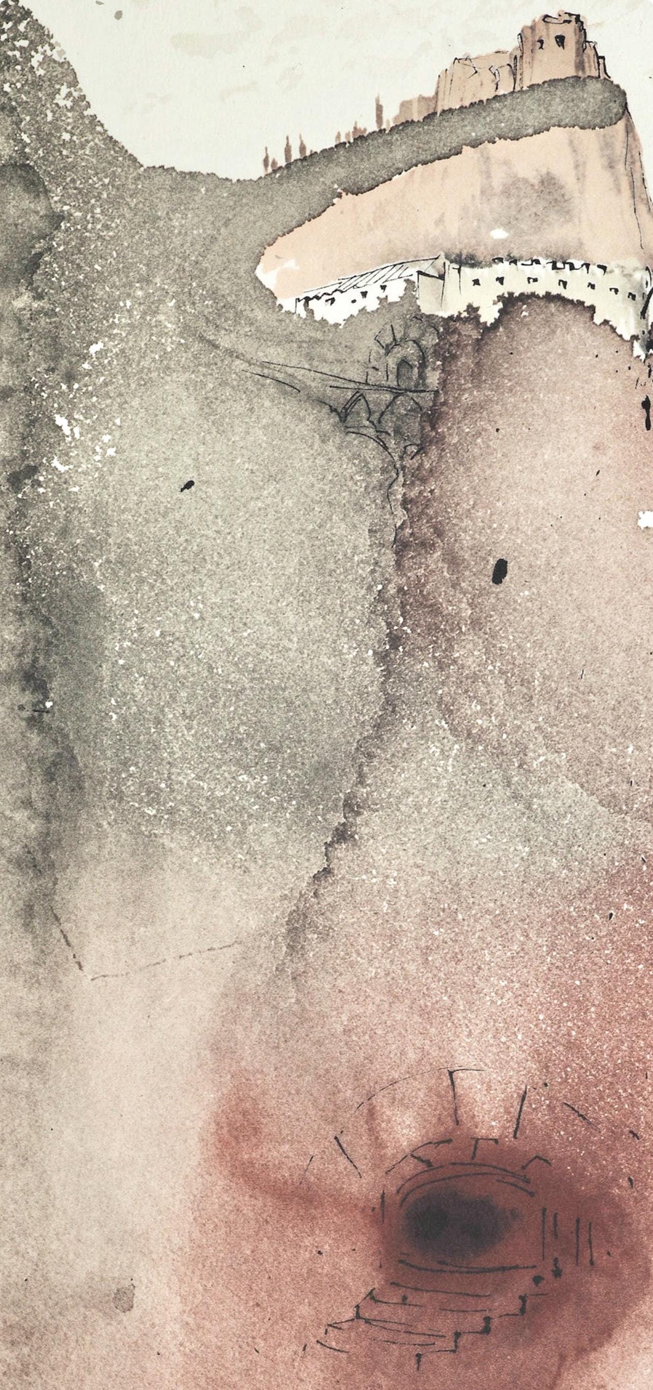 Salvador Dali, Composition (Michler/Lpsinger 1600; Field 69-3), Biblia Sacra, Lithograph