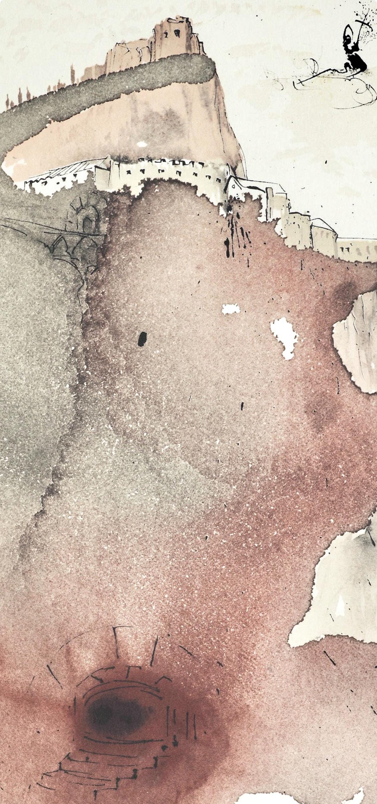 Salvador Dali, Composition (Michler/Lpsinger 1600; Field 69-3), Biblia Sacra, Lithograph