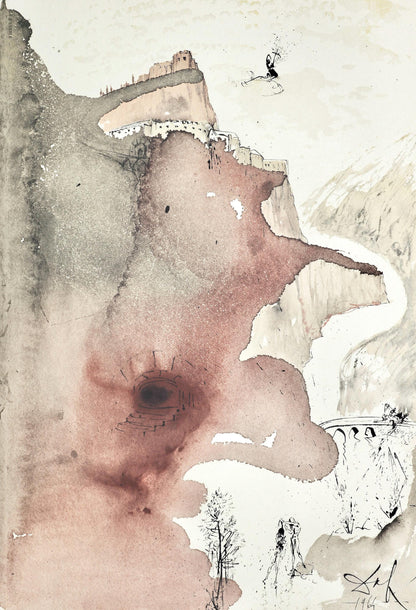 Salvador Dali, Composition (Michler/Lpsinger 1600; Field 69-3), Biblia Sacra, Lithograph
