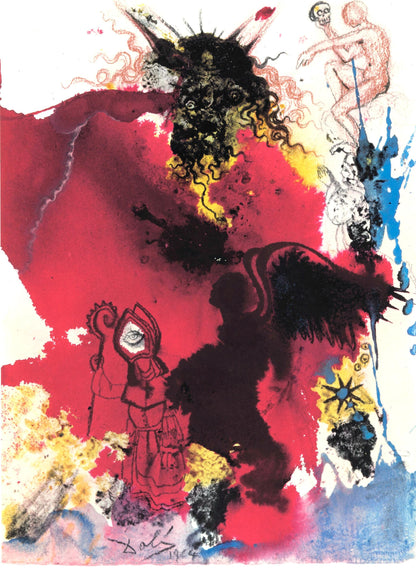 Salvador Dali, Composition (Michler/Lpsinger 1600; Field 69-3), Biblia Sacra, Lithograph