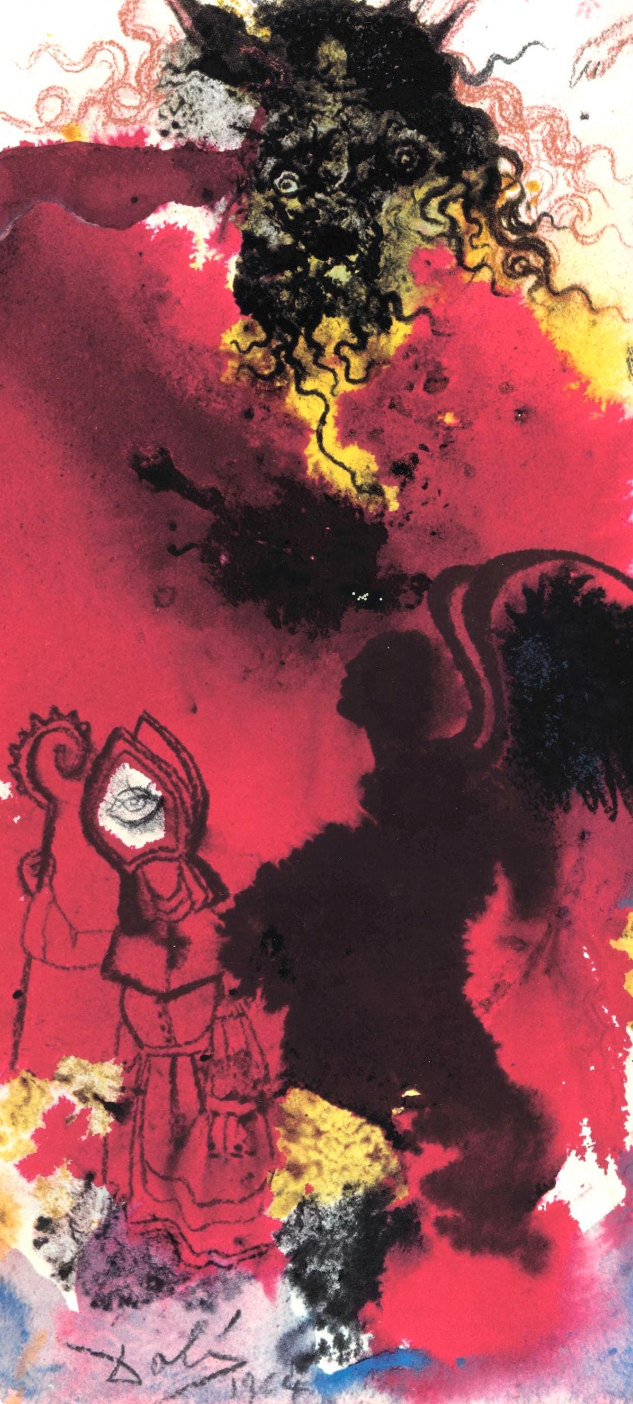 Salvador Dali, Composition (Michler/Lpsinger 1600; Field 69-3), Biblia Sacra, Lithograph