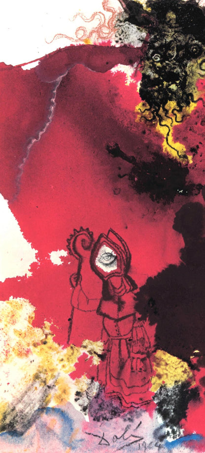 Salvador Dali, Composition (Michler/Lpsinger 1600; Field 69-3), Biblia Sacra, Lithograph