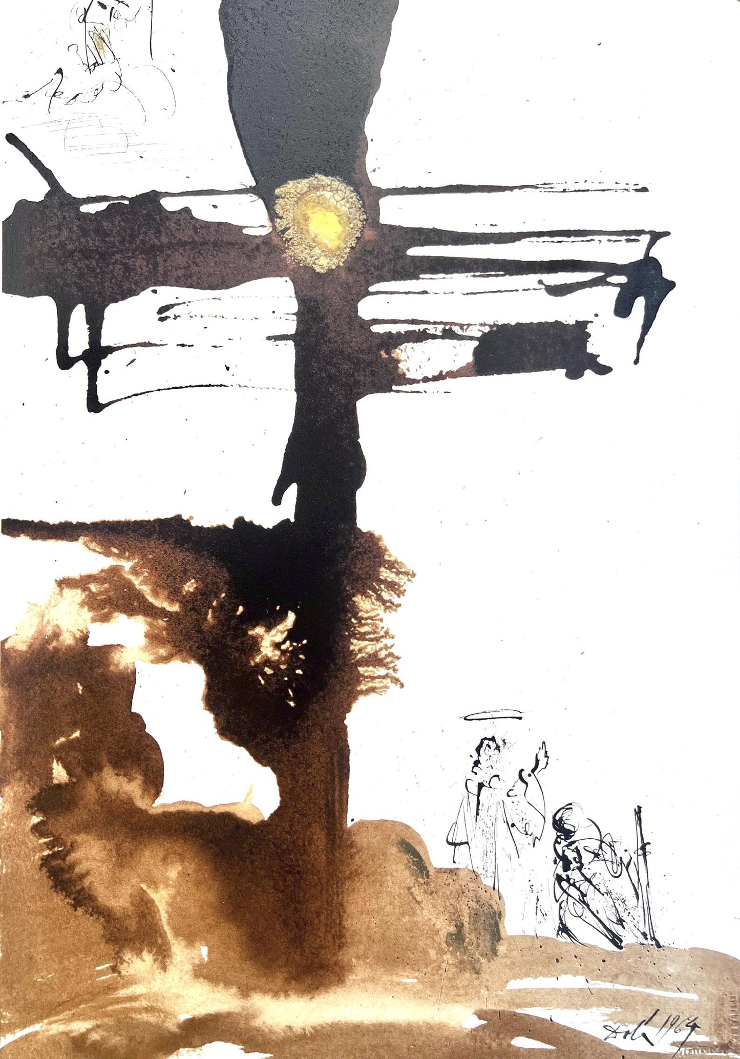 Salvador Dali, Composition (Michler/Lpsinger 1600; Field 69-3), Biblia Sacra, Lithograph