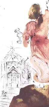 Salvador Dali, Composition (Michler/Lpsinger 1600; Field 69-3), Biblia Sacra, Lithograph